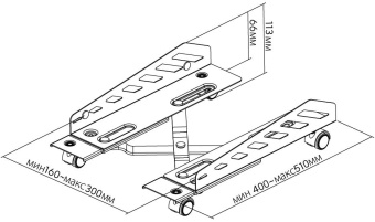 Подставка Cactus CS-CCB-02BK черный от магазина РЭССИ