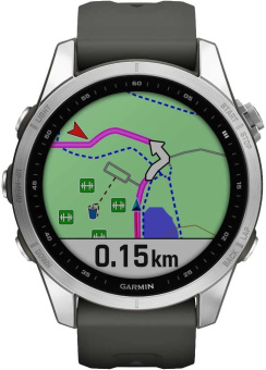 Смарт-часы Garmin Fenix 7S 1.2" корп.серый рем.черный (010-02539-01) от магазина РЭССИ