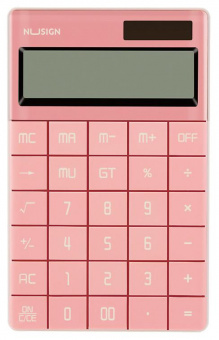 Калькулятор настольный Deli Nusign ENS041pink розовый 12-разр. от магазина РЭССИ