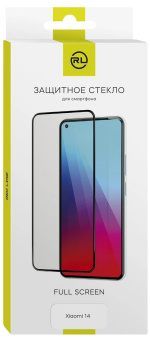 Защитное стекло для экрана Redline черный для Xiaomi 14 2.5D 1шт. (УТ000038131) от магазина РЭССИ