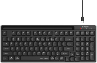 Клавиатура A4Tech Fstyler FBX70C черный USB беспроводная BT/Radio slim Multimedia (FBX70C) от магазина РЭССИ