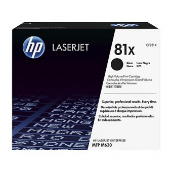 Картридж лазерный HP 81X CF281X черный (25000стр.) для HP LJ Pro M630dn/f/h/z от магазина РЭССИ