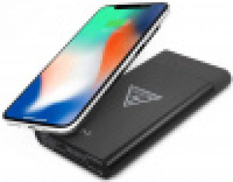 Мобильный аккумулятор Guess 8000mAh 2.1A беспров.зар. черный (GUL24WPB8TLBK) от магазина РЭССИ