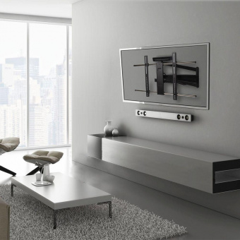 Кронштейн для телевизора Kromax ATLANTIS-120 черный 40"-100" макс.121кг настенный поворот и наклон от магазина РЭССИ