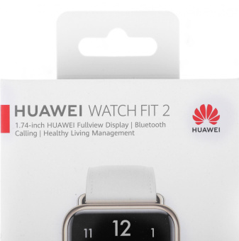 Смарт-часы Huawei Watch Fit 2 Yoda-B19V 1.74" AMOLED корп.золотистый рем.белый разм.брасл.:140-210мм (55029265) от магазина РЭССИ