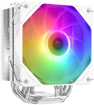 Устройство охлаждения(кулер) ID-Cooling SE-224-XTS ARGB WHITE Soc-AM5/AM4/1151/1200/1700 4-pin + 3-pin 29dB Al+Cu 650gr LED Ret от магазина РЭССИ