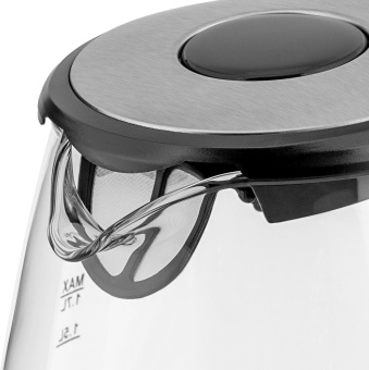 Чайник электрический Vitek VT-7008 1.7л. 2200Вт прозрачный/черный корпус: стекло/пластик от магазина РЭССИ