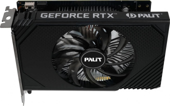 Видеокарта Palit PCI-E 4.0 RTX3050 STORMX OC NVIDIA GeForce RTX 3050 6Gb 96bit GDDR6 1042/14000 DVIx1 HDMIx1 DPx1 HDCP Ret от магазина РЭССИ
