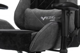 Кресло игровое Zombie VIKING X Fabric серый/черный с подголов. крестов. пластик от магазина РЭССИ