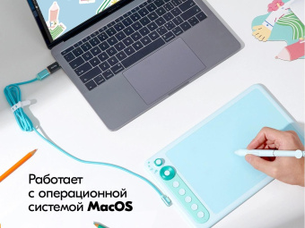 Графический планшет Parblo Intangbo X7 USB Type-C зеленый от магазина РЭССИ