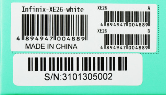 Гарнитура внутриканальные Infinix XBuds XE26 белый беспроводные bluetooth в ушной раковине (10311752) от магазина РЭССИ