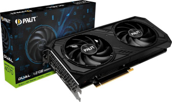Видеокарта Palit PCI-E 4.0 RTX4070 DUAL NVIDIA GeForce RTX 4070 12Gb 192bit GDDR6 1920/20000 HDMIx1 DPx3 HDCP Ret от магазина РЭССИ