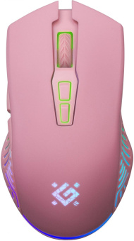 Мышь Defender Pandora GM-502 розовый оптическая 3200dpi silent беспров. USB 6but (52501) от магазина РЭССИ