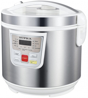 Мультиварка Supra MCS-4115 5л 900Вт серебристый/белый от магазина РЭССИ