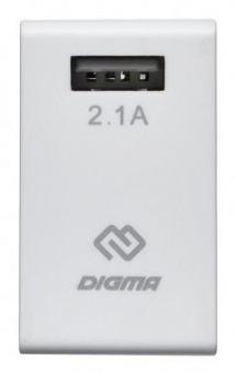 Сетевое зар./устр. Digma DGWC-1U-2.1A-WG 10.5W 2.1A USB универсальное белый от магазина РЭССИ