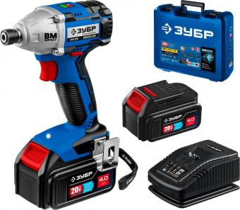 Гайковерт Зубр GVB-250-42 аккум. патрон:держатель бит 1/4" (кейс в комплекте) от магазина РЭССИ