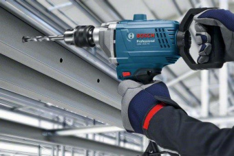 Дрель безударная Bosch GBM 1600RE 850Вт патрон:кулачковый реверс (06011B0000) от магазина РЭССИ