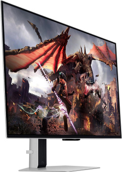 Монитор Samsung 32" Odyssey OLED G8 LS32DG800SIXCI серебристый OLED LED 16:9 HDMI M/M TV матовая HAS Piv 250cd 178гр/178гр 3840x2160 240Hz FreeSync Premium Pro DP 4K USB 8.4кг от магазина РЭССИ