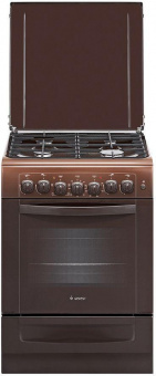 Плита Комбинированная Gefest ПГЭ 6102-02 0301 коричневый реш.чугун от магазина РЭССИ