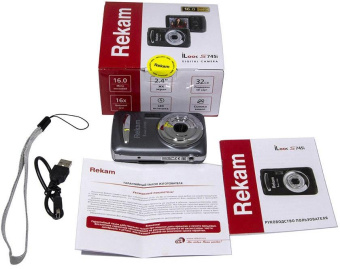 Фотоаппарат Rekam iLook S745i темно-серый 16Mpix 2.4" 1080 SD/MMC CMOS/AAA от магазина РЭССИ