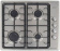 Газовая варочная поверхность Darina 1T1 BGM 341 12 X нержавеющая сталь от магазина РЭССИ