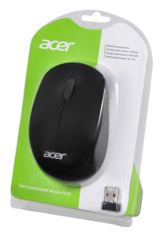 Мышь Acer OMR020 черный оптическая (1200dpi) беспроводная USB для ноутбука (3but) от магазина РЭССИ