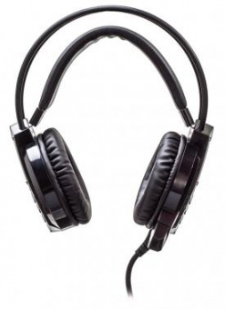 Наушники с микрофоном Оклик HS-L450G ARROW черный/красный 2.2м мониторные оголовье (472654) от магазина РЭССИ