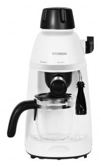 Кофеварка рожковая Hyundai HEM-1310 800Вт кремовый/серебристый от магазина РЭССИ
