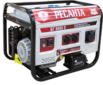 Генератор Ресанта БГ 8000 Э 6.5кВт от магазина РЭССИ