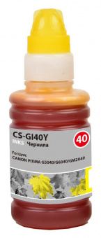 Чернила Cactus CS-GI40Y желтый 70мл для Canon Pixma G5040/G6040/GM2040 от магазина РЭССИ