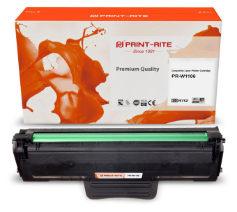 Картридж лазерный Print-Rite TFHB9GBPU1J PR-W1106 W1106A черный (1000стр.) для HP Laser 107a/107r/107w/135a MFP/135r MFP/135w MFP/137fnw MFP от магазина РЭССИ