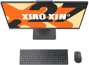 Моноблок Lenovo XiaoXin 27" Full HD Ryzen 7 7735HS (3.2) 16Gb SSD1Tb 680M Windows 11 trial (для ознакомления) Professional GbitEth WiFi BT 90W клавиатура мышь Cam черный 1920x1080 от магазина РЭССИ