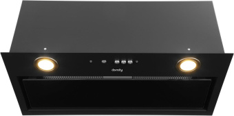 Вытяжка встраиваемая Domfy DM6036BB BG черный управление: кнопочное (1 мотор) от магазина РЭССИ
