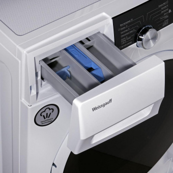 Стиральная машина Weissgauff WMD 4748 DC Inverter Steam класс: A загр.фронтальная макс.:8кг (с сушкой) белый от магазина РЭССИ