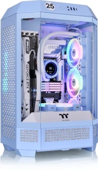 Корпус Thermaltake The Tower 300 Hydrangea голубой без БП miniITX 7x120mm 5x140mm 2xUSB3.0 audio bott PSU от магазина РЭССИ