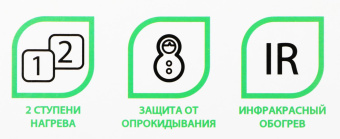 Обогреватель кварцевый Primera IRP-802-QTK 800Вт серый от магазина РЭССИ