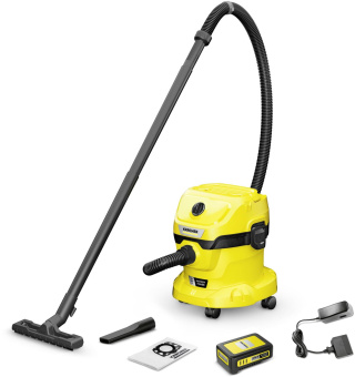 Пылесос Karcher WD 2-18 Battery Set V-12/18 245Вт желтый от магазина РЭССИ