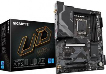 Материнская плата Gigabyte Z790 UD AX Soc-1700 Intel Z790 4xDDR5 ATX AC`97 8ch(7.1) 2.5Gg RAID+HDMI+DP от магазина РЭССИ