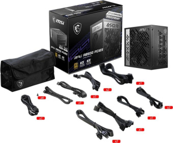 Блок питания MSI ATX 850W MPG A850G Gen.5 80+ gold (20+4pin) APFC 135mm fan 8xSATA Cab Manag RTL от магазина РЭССИ