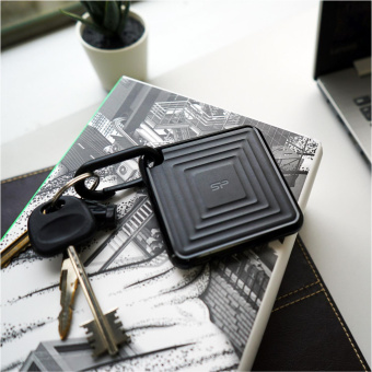 Накопитель SSD Silicon Power USB-C 2TB SP020TBPSDPC60CK PC60 1.8" черный от магазина РЭССИ