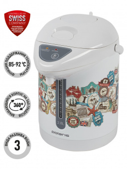 Термопот Polaris PWP 2821 2.8л. 700Вт белый от магазина РЭССИ