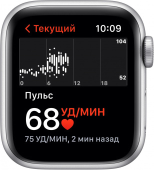 Смарт-часы Apple Watch SE A2351 40мм OLED корп.серебристый рем.синий омут разм.брасл.:130-200мм (MKNY3LL/A) от магазина РЭССИ