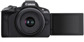 Фотоаппарат Canon EOS R50 черный 24.2Mpix 2.95" 4K WiFi RF-S 18-45mm IS STM LP-E17 (без объектива) от магазина РЭССИ