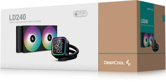 Система водяного охлаждения Deepcool LD240 ARGB Soc-AM5/AM4/1200/1700/1851 черный 4-pin 38.71dB Al LCD 280W 1476gr Ret (R-LD240-BKMSN-G-1) от магазина РЭССИ
