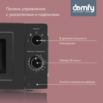 Микроволновая Печь Domfy DSB-MW101 19л. 700Вт черный от магазина РЭССИ