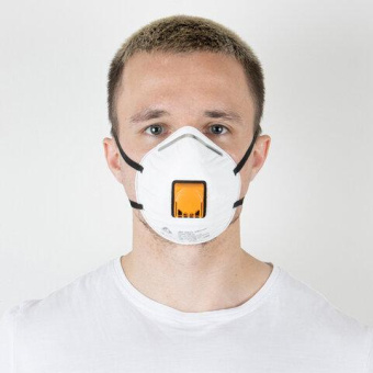 Респиратор с клапаном Jeta Safety  FFP2 NR D чашеобразный 10 шт JM-8622 от магазина РЭССИ