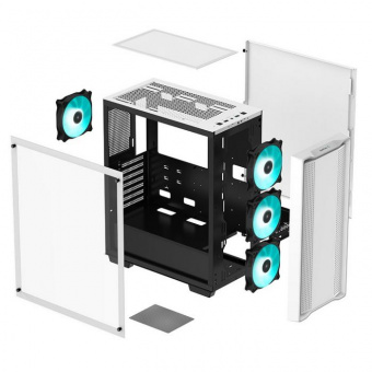 Корпус Deepcool CC560 белый без БП ATX 4x120mm 1xUSB2.0 1xUSB3.0 audio bott PSU от магазина РЭССИ