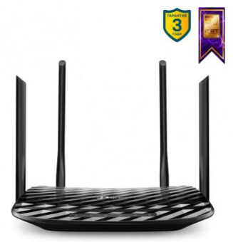 Роутер беспроводной TP-Link Archer C6 AC1300 10/100/1000BASE-TX черный от магазина РЭССИ