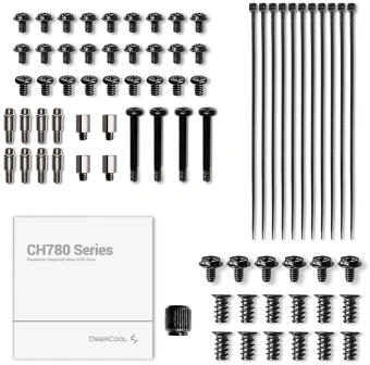 Корпус Deepcool CH780 черный без БП ATX 9x120mm 9x140mm 4x180mm 4x200mm 4xUSB3.0 audio bott PSU от магазина РЭССИ