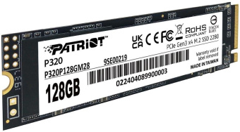 Накопитель SSD Patriot PCIe 3.0 x4 128GB P320P128GM28 P320 M.2 2280 от магазина РЭССИ